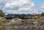 WAPO 7542 Crosses the Androscoggin River into Auburn